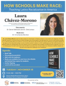 Book Talk: Laura Chávez-Moreno Presents "How Schools Make Race"