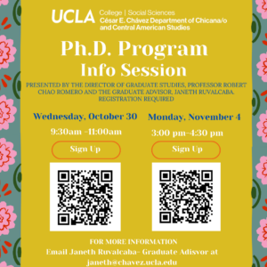 UCLA CCAS Ph.D Program Info Session